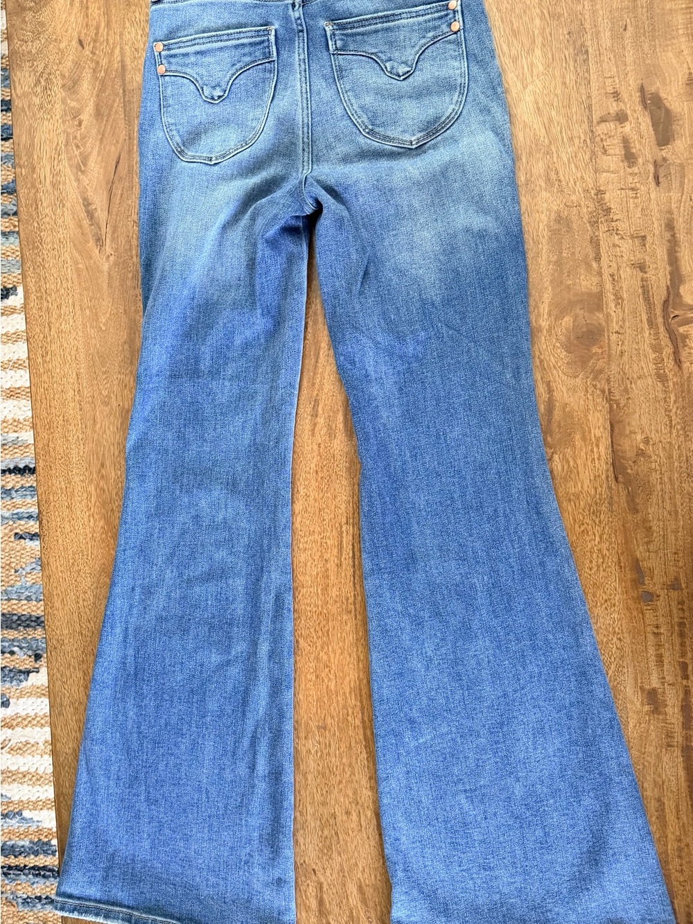 Judy Blue Medium Blue Flare Jeans - High Rise Wide Leg - Picture 4 of 4
